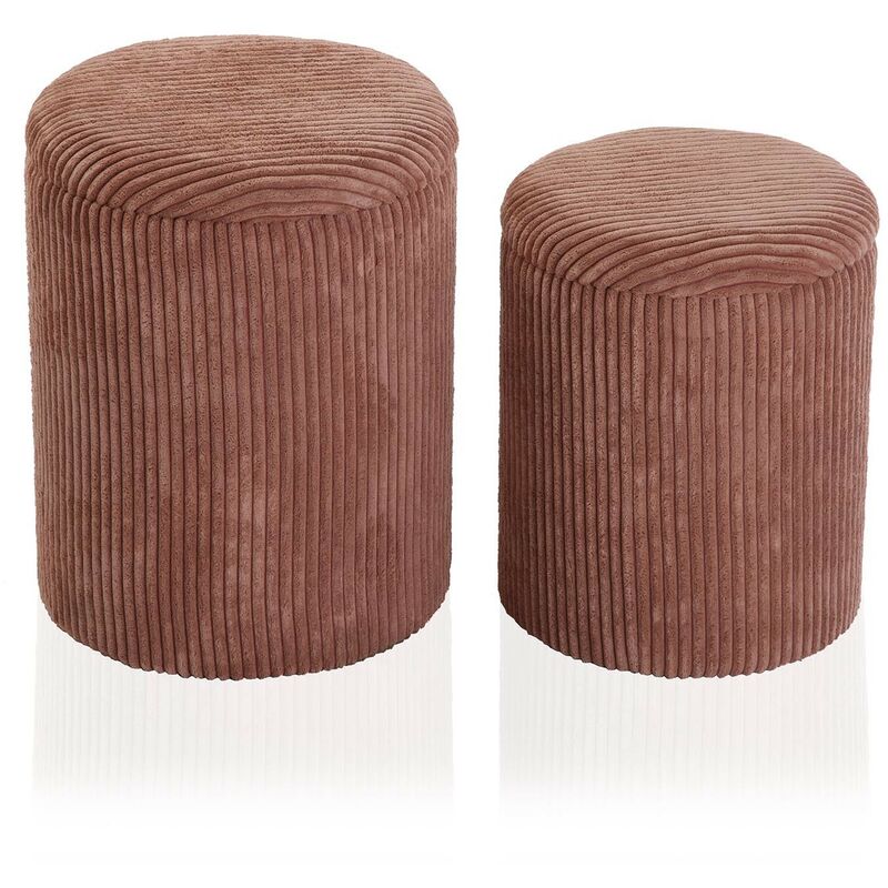 

Set 2 Puffs Rosa