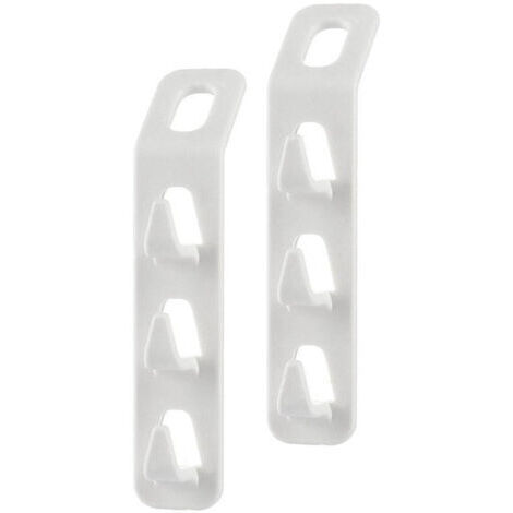 Set 2 Pz Connettori Appendiabiti Salvaspazio Per Armadio Grucce A 3 Ganci 87356