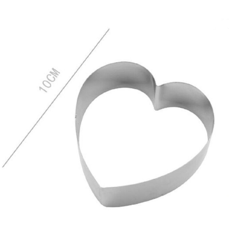 Trade Shop Traesio - Trade Shop - set 2 stück herzformen für torten kekse kuchen design formen 10CM 98934 -