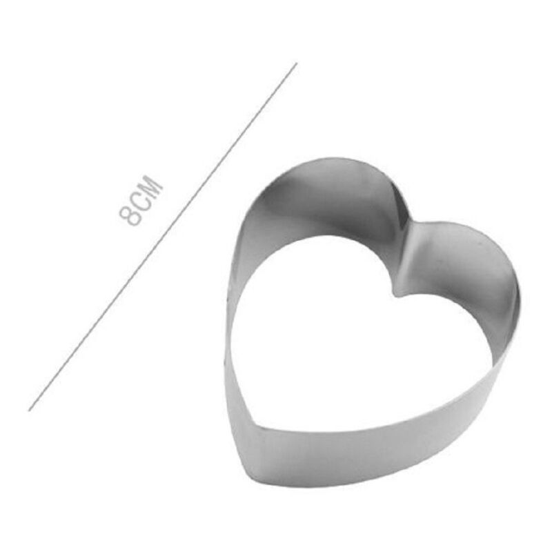 Trade Shop Traesio - Trade Shop - set 2 stück herzformen für torten kekse kuchen design formen 8 cm 98933 -
