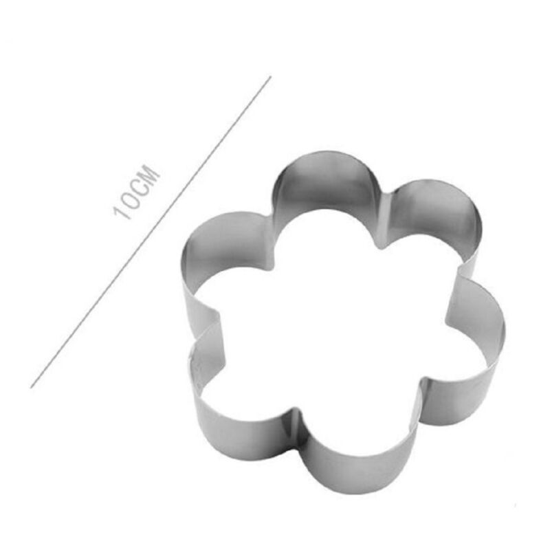 Trade Shop Traesio - Trade Shop - set 2 stück kuchenformen blume kekse kuchen dekoration formen 10 cm 98929 -