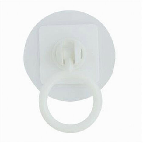Set 2 Pz Sollevatore Per Coperchio Wc Copriwater Adesivo Ad Anello Bianco 87628