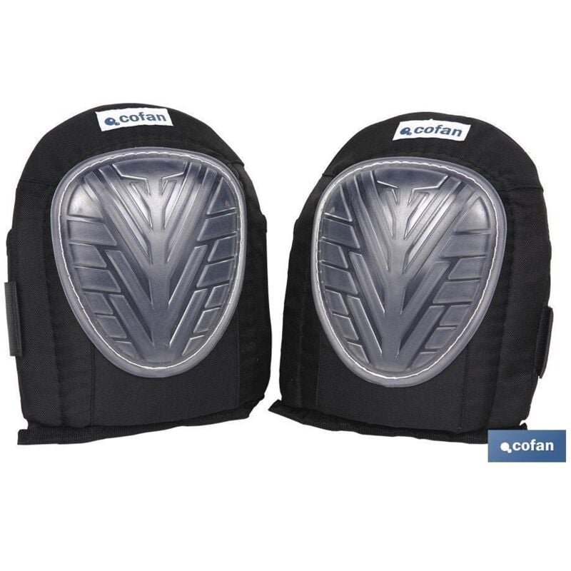 Cofan - Pack 2 Genouillères Gel Bande Élastique avec Velcro