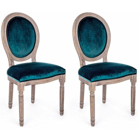 Set 2 Sedie 48x46x96h cm Mathilde Deep