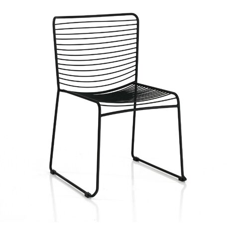 Set 2 sedie da interno / esterno HAZEN BLACK