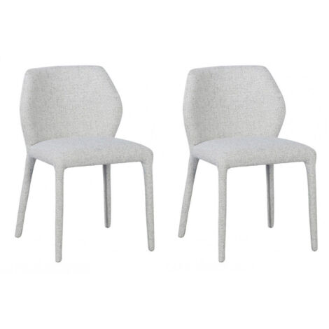 Set 2 Sedie da Soggiorno 50x55x77,5 cm in Poliestere Libby Rainy
