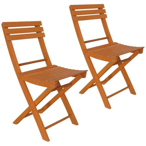 Set 2 Sedie Pieghevoli in Legno Basic Naturale