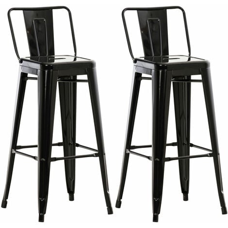 Set 2 Sgabelli Bar in Metallo MASON