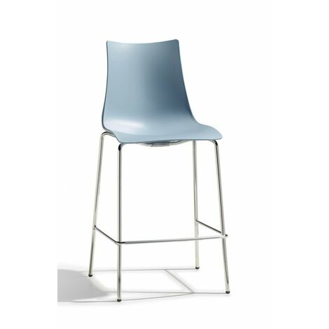 SET 2 SGABELLI ZEBRA  H. 65 - SCAB Colore: Azzurro