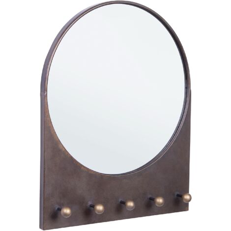 Set 2 Specchi Acciaio Stile Industriale da Parete - COLLINS