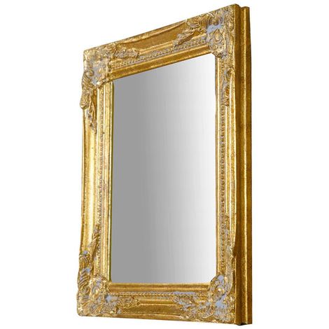 Set 2 Specchi da parete oro 32x27cm Specchio ingresso oro anticato