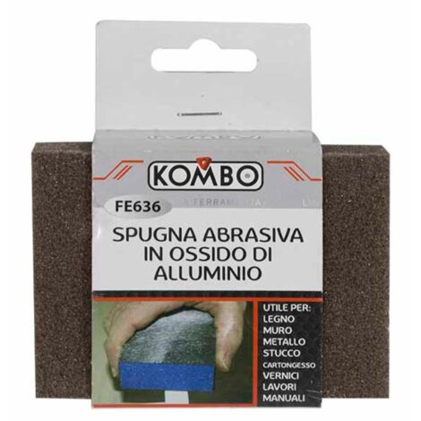 Set 2 Spugne Abrasive in Ossido d'Alluminio dim Singola: 100X70X25mm