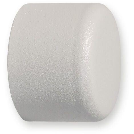 SET 2  TERMINALI BOUCHON D.28MM BIANCO