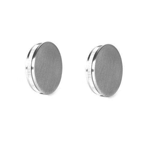 SET 2 TERMINALI CORRIMANO D.40MM ACCIAIO SATINATO