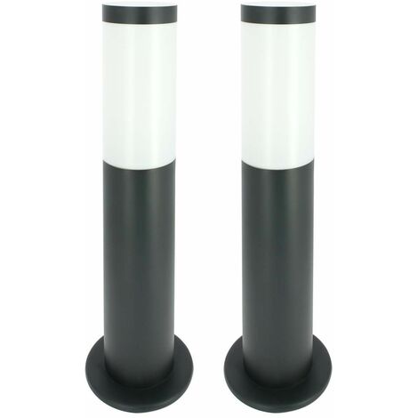 Set 2 terminali da esterno E27 antracite VALENTE altezza 45cm