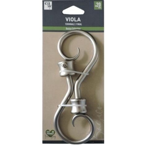 SET 2 TERMINALI VIOLA NICHEL
