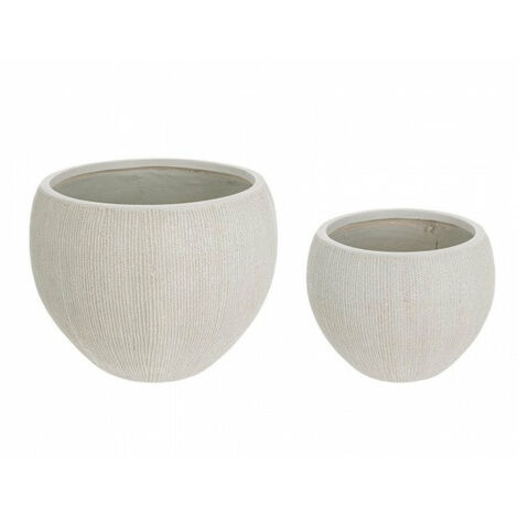 Set 2 Vasi Brush Sfera Beige