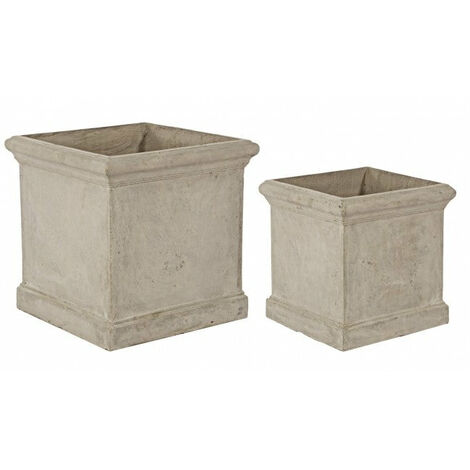 Set 2 Vasi Cement Qu Sabbia