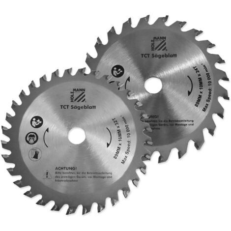 Set 2 Widia-Scheiben HM 89x10 Z24+32 fur Sega Tas89M Holzmann ksb8910z24/32/1+1