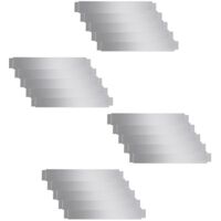 Set 20 pz Bordo prato flessibile in acciaio galvanizzato 100 x 15 cm
