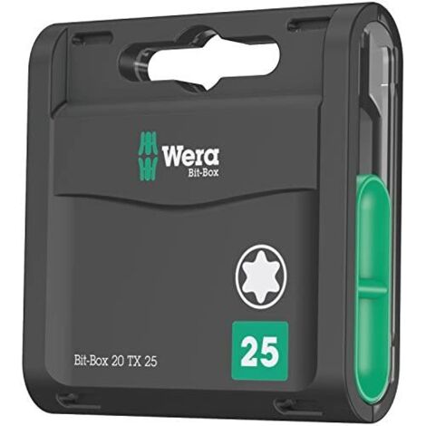 Set 20H Punta Con 20 Unità T25X25Mm Bits Wera