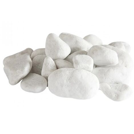 set 24 pezzi ghiaia bianca decorativa per biostufe e biocamini
