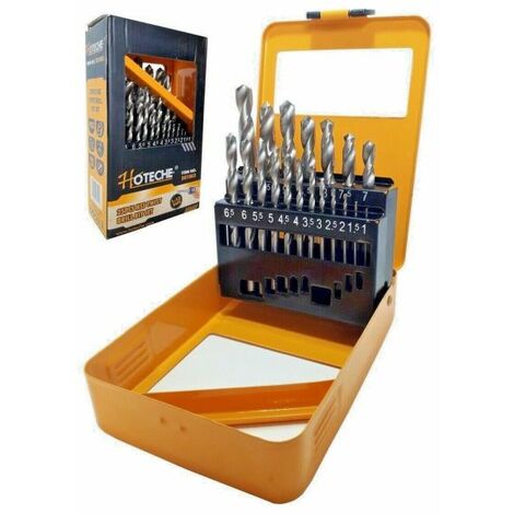 Set 25 punte elicoidali per trapano HSS ferro misure da 1 a 13mm Art. 501003