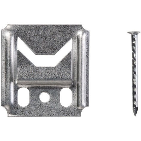 Set 250 clips e chiodini per boiserie L.2,3 cm x L.25 mm, Spessore 0,3 cm GAH ALBERTS