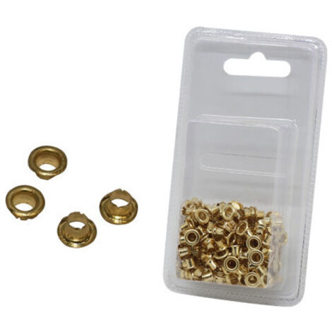 Set 250 occhielli ottone – Rinforzo tessuti e tende fai-da-te – Brixo