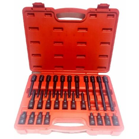 Set 26 chiavi A bussola inserti millerighe XZN 1/2" da M5 a M16 FS-43614