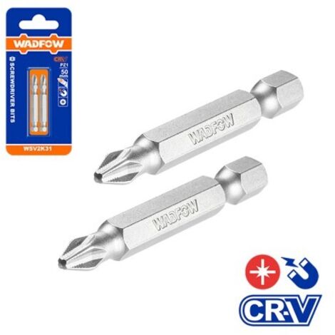 SET 2PCS S2 INSERTS PROLONGE'S POZIDRIV PZ3X50MM TOLSEN