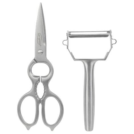 SET 2PCS: TIJERAS Y PELADOR ACERO INOXIDABLE, COLECCIÓN ORIGEN