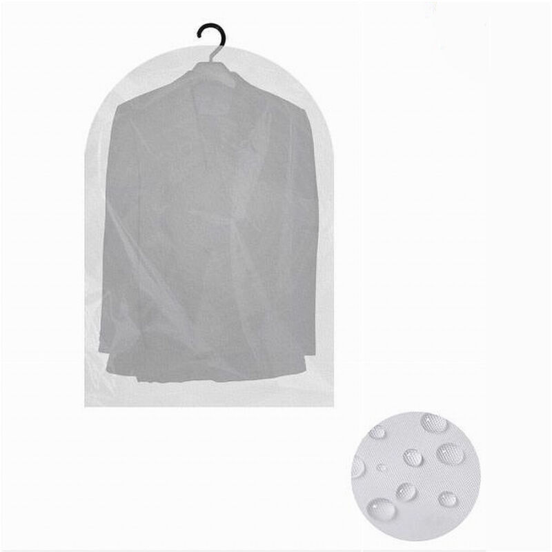 Image of Cleafe - Set 2pz Custodia Sacca Copriabiti Copri Abito Vestito Giacca 60x140 Cm Eva 87412 -