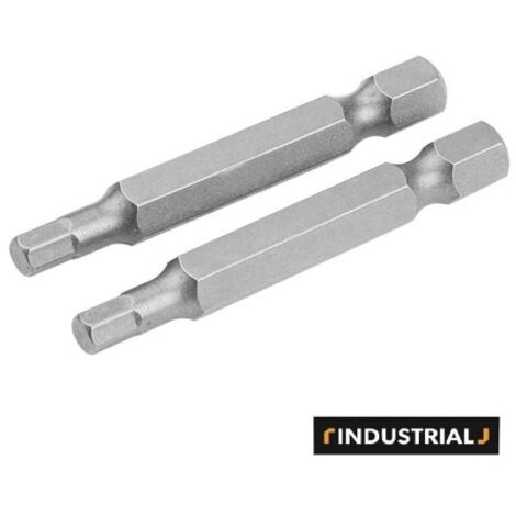 SET 2PZ INSERTI S2 PROLUNGATI ESAGONALI H4X50MM  TOLSEN