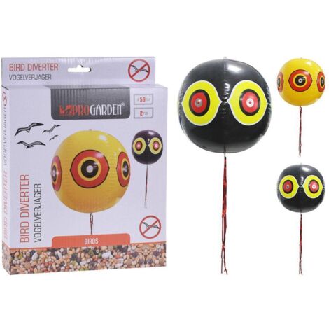 SET 2PZ PALLONCINO DISSUASORE PER UCCELLINI COLORI ASSORTITI