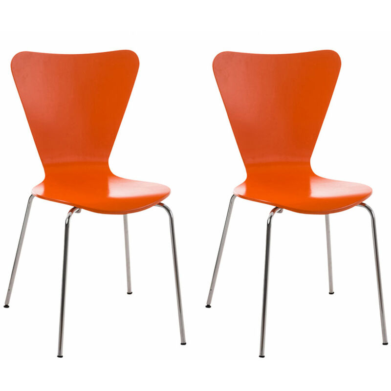 

CLP - Set 2x Sillas de Visita Calisto Naranja