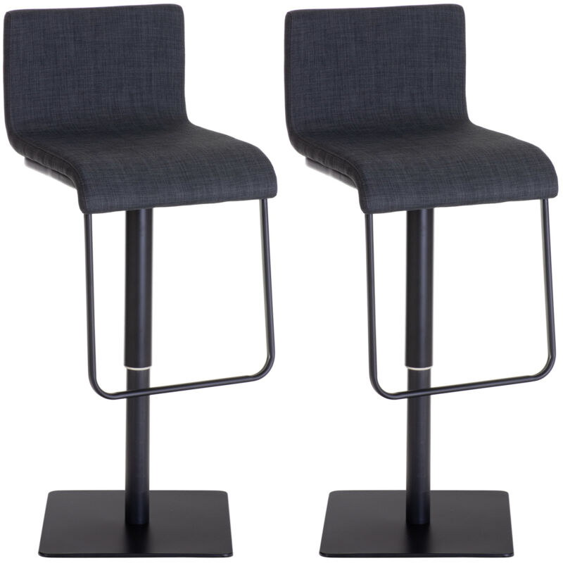 

CLP - Set 2x Taburete Limon en Tela Gris oscuro Negro