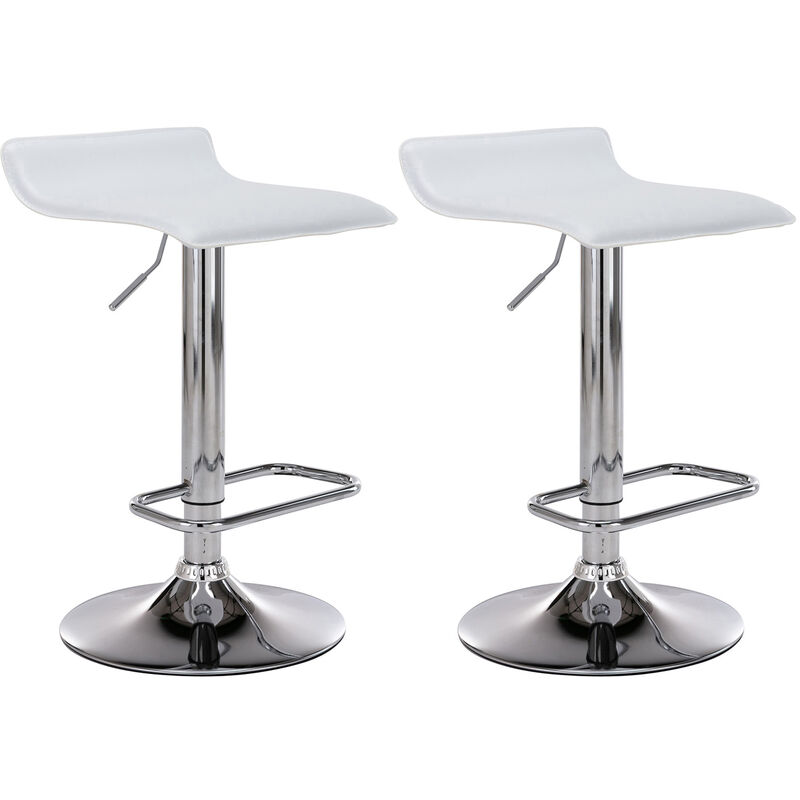 

CLP - Set De 2 Taburetes Dyn en Cuero PU Blanco