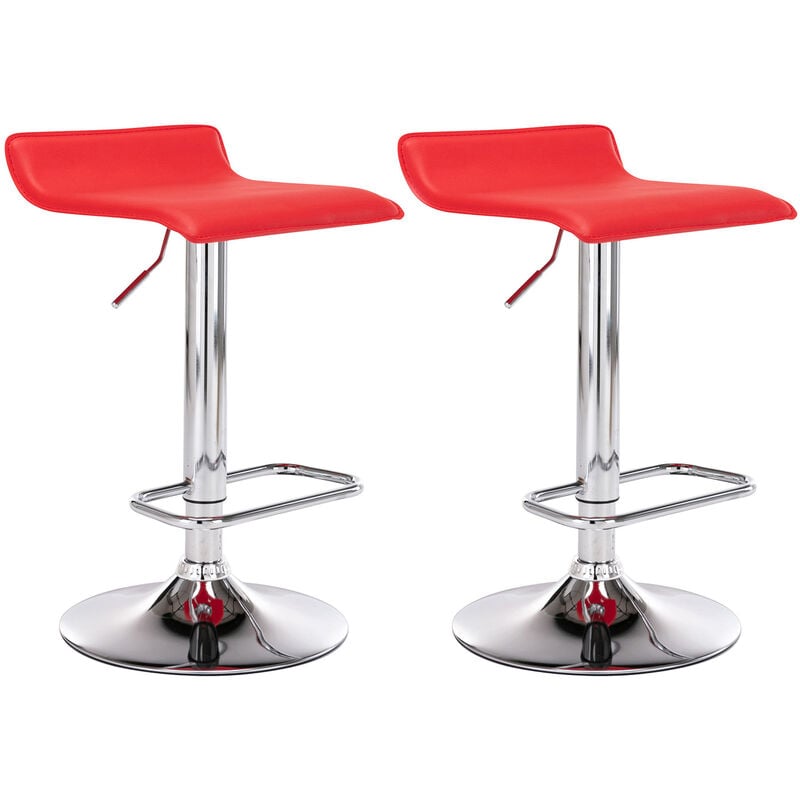 

CLP - Set De 2 Taburetes Dyn en Cuero PU Rojo