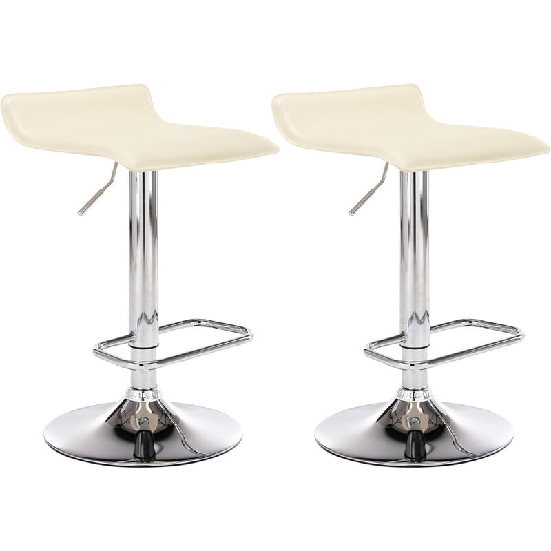 

CLP - Set De 2 Taburetes Dyn en Cuero PU Crema