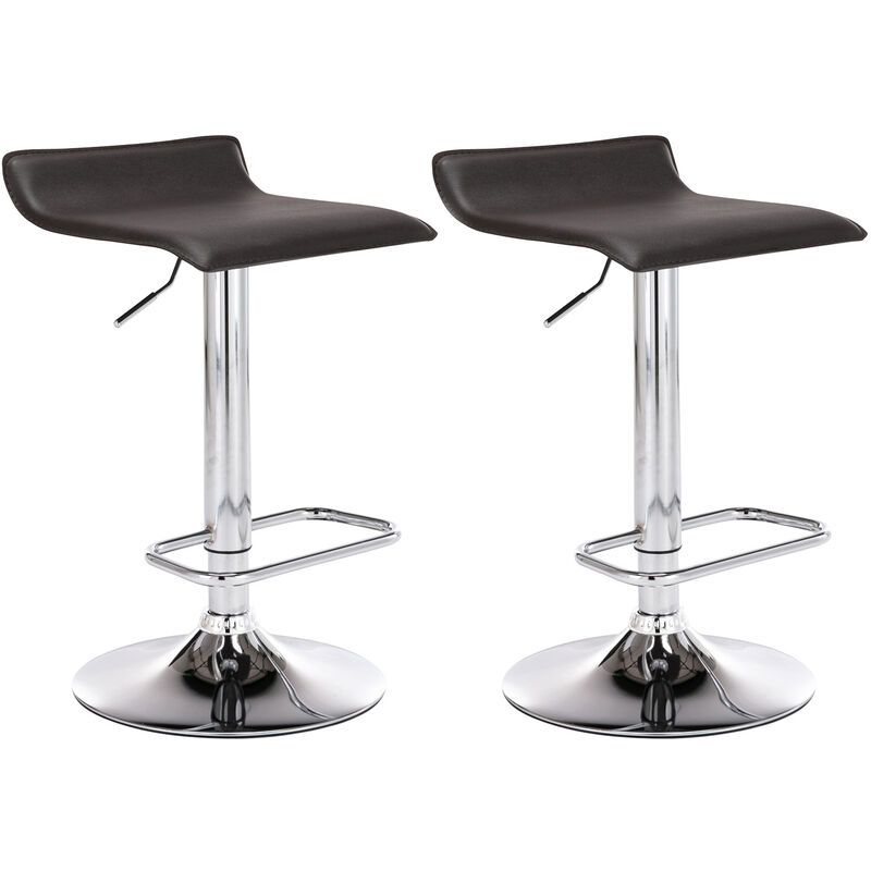 

CLP - Set De 2 Taburetes Dyn en Cuero PU Marrón