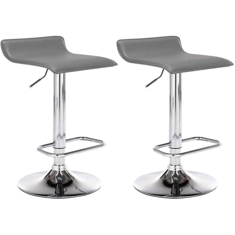 

CLP - Set De 2 Taburetes Dyn en Cuero PU Gris