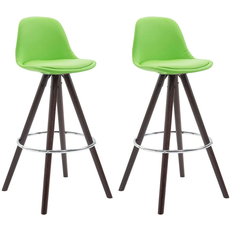 

CLP - Set De 2 Taburetes Franklin Rund Verde Cappuccino (roble)