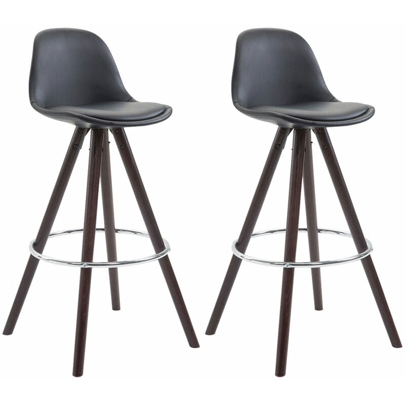 

CLP - Set De 2 Taburetes Franklin Rund Negro Cappuccino