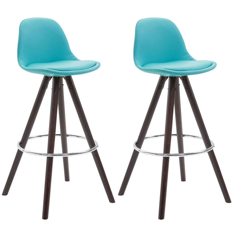 

CLP - Set De 2 Taburetes Franklin Rund Azul Cappuccino