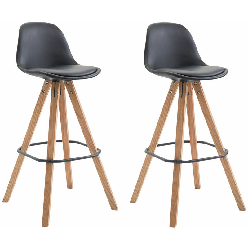 

CLP - Set De 2 Taburetes Franklin Square Negro Natural (roble)