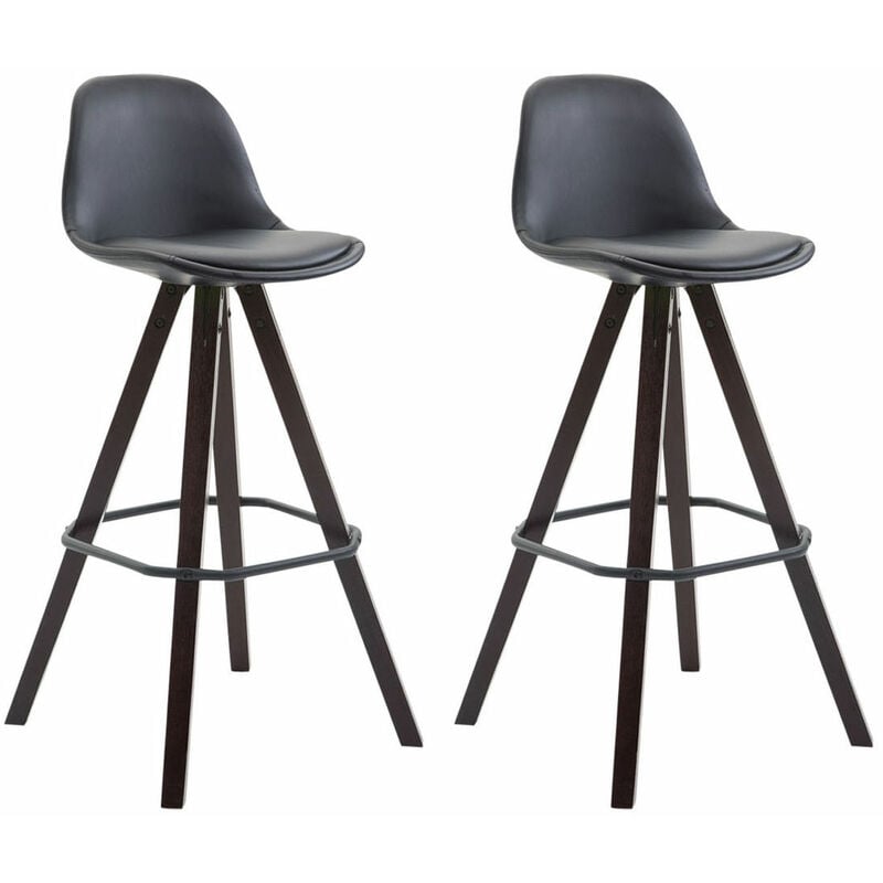 

CLP - Set De 2 Taburetes Franklin Square Negro Cappuccino (roble)
