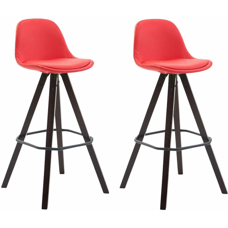 

CLP - Set De 2 Taburetes Franklin Square Rojo Cappuccino (roble)