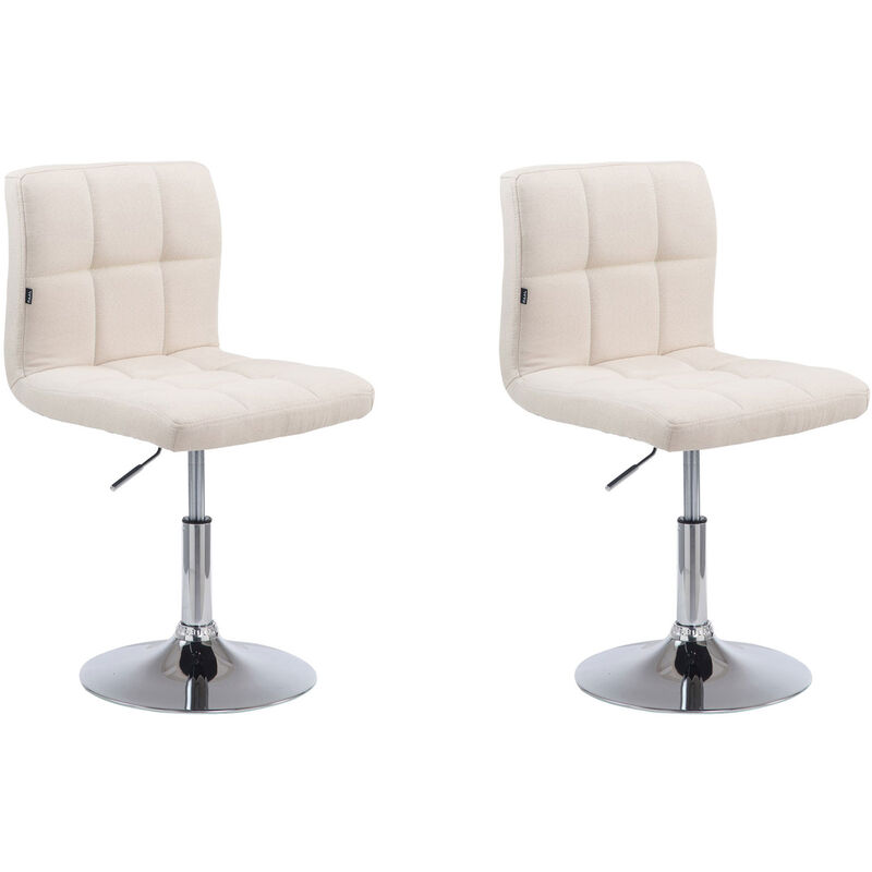 

CLP - Set De 2 Taburetes Lounge Palma V2 En Tela Crema