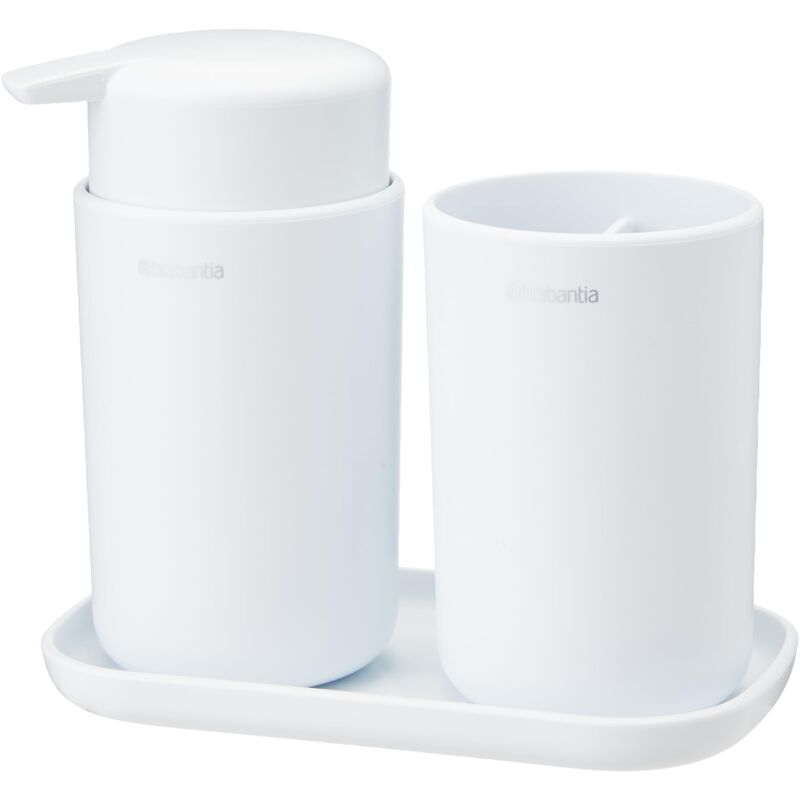 Brabantia Set Da Bagno, Bianco, Set Di 3